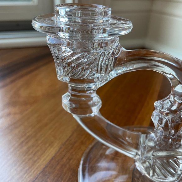 Vintage Indiana Glass / Crystal Double Candle Holder - Picture 3 of 6